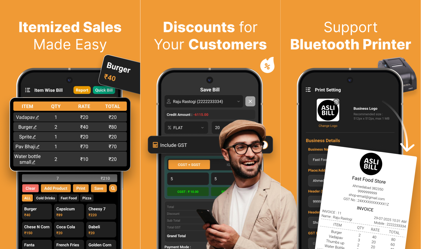 Restaurant billing software app