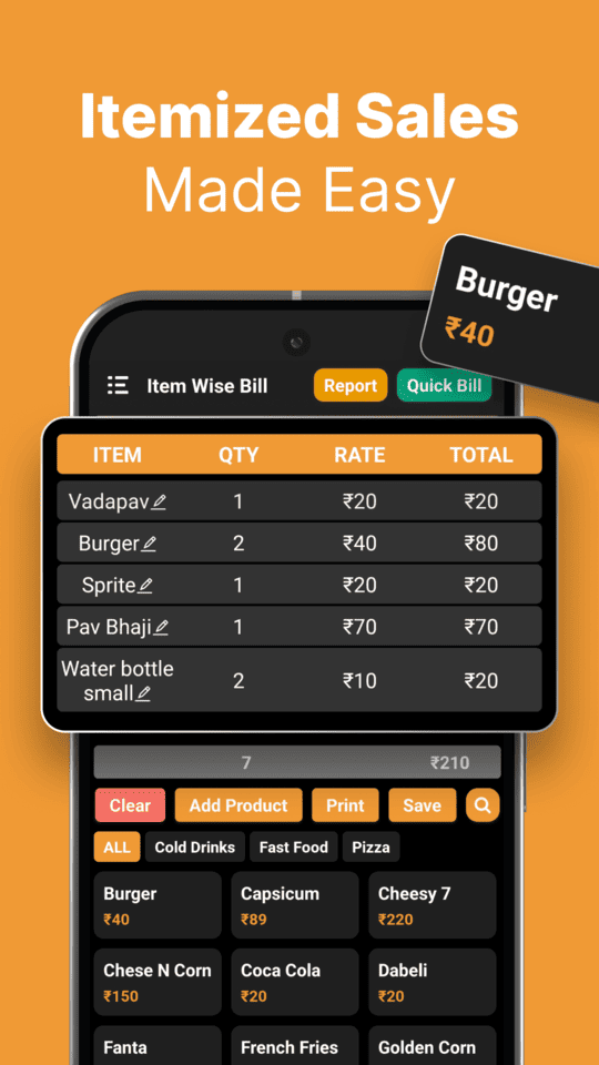 POS system for cafés and restaurants