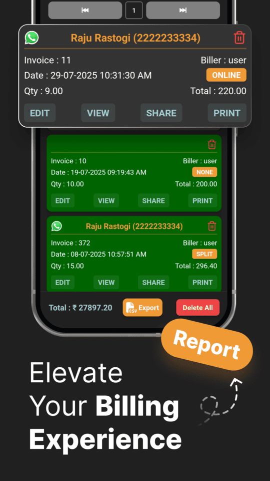 Salon billing software app