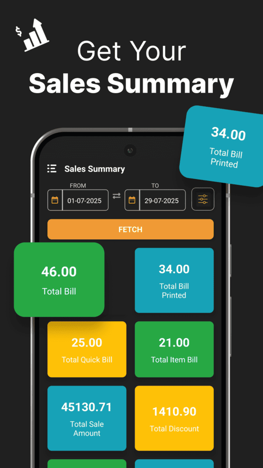 Retail POS billing software on Android